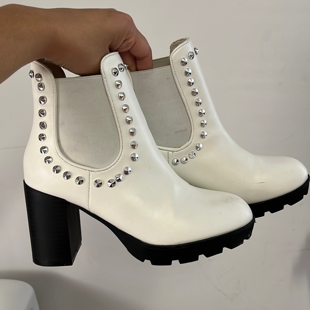 White booties